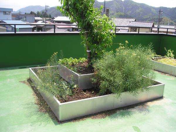 角形 大型 プランター アルミ製 花壇枠（底板なし） 家庭菜園 屋上緑化 