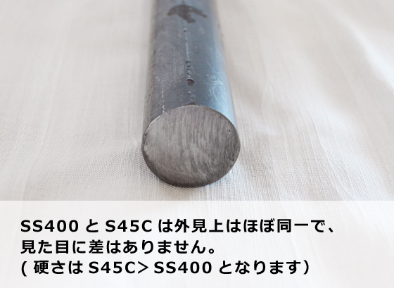 鉄 黒皮 丸棒材 丸鋼材（SS400・S45C） 切り売り 小口販売加工 | 金属