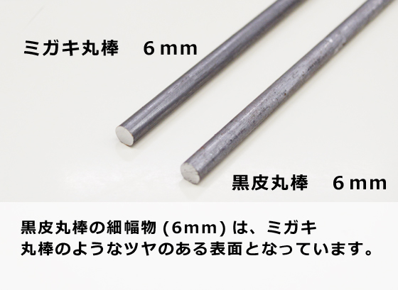 鉄 黒皮 丸棒材 丸鋼材（SS400・S45C） 切り売り 小口販売加工 | 横山 