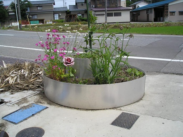 大型プランター 円形 花壇アルミ製枠 家庭菜園 屋上緑化 エコＣＯ２削減に (A5052)