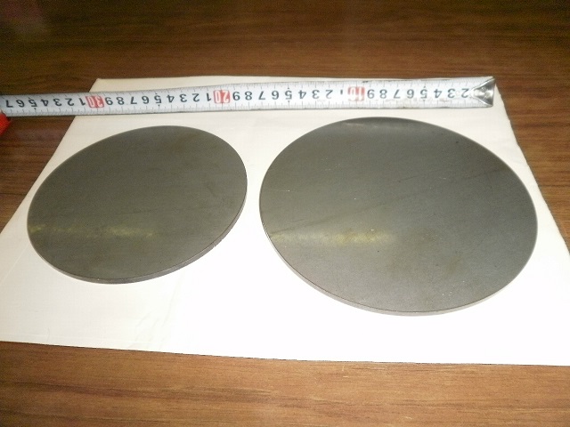 鉄 円板 丸板 任意円径寸法 レーザーカット 切り売り 小口加工