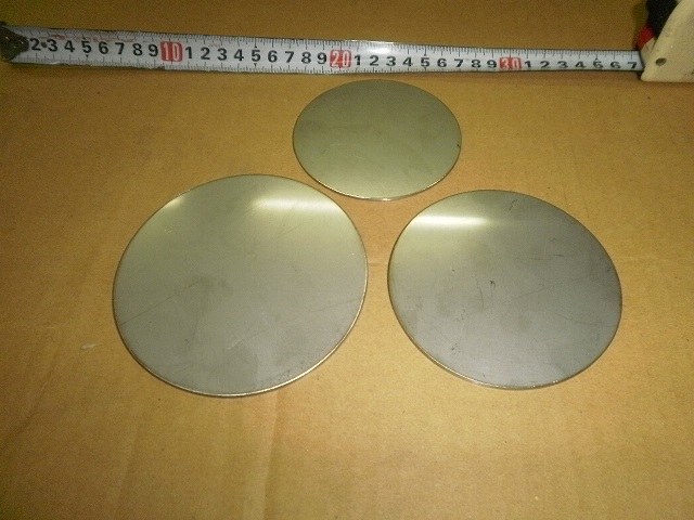 ステンレス(SUS304) 円板 丸板 任意円径寸法 レーザー 切り売り 小口 
