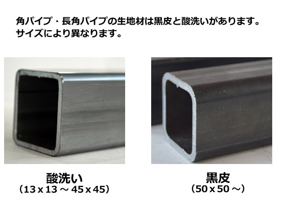 鉄 四角パイプ(正方形)鋼管材 各品形状の(1000～100mm)各定寸長での 