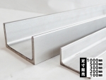 ステンレス 溝形鋼・チャンネル（ホット)材（SUS304) 熱間圧延品 各品形状の(1000～100mm)各定寸長さでの販売