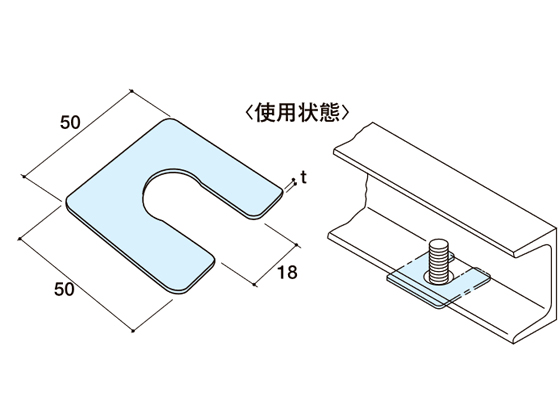 ステンレス レベル調整用ライナー スペーサー | 金属材料の
