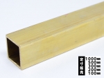 真鍮 四角パイプ C2700(黄銅) 四角管 各品形状の(1000～100mm)各定寸長での販売
