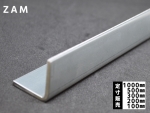鉄 ZAMフォーミング等辺アングル　高耐食性メッキ曲げアングル　各品形状の(1000～100mm)各定寸長での販売（在庫不足の場合：取り寄せ2週間程度）